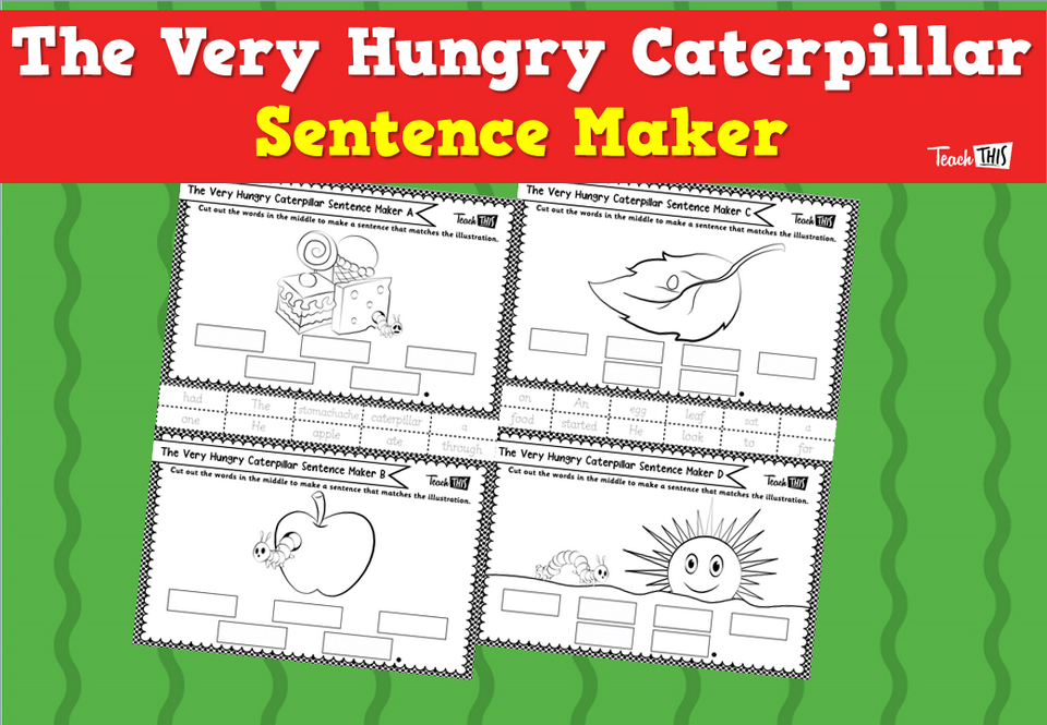 The Very Hungry Caterpillar Sentence Maker