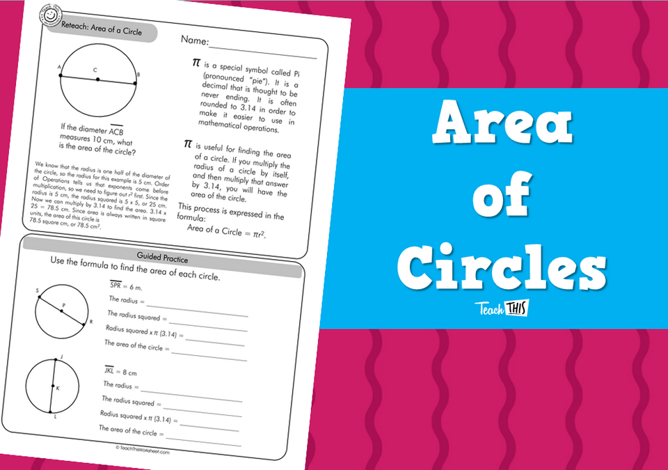 Area of Circles (answers incl) 4pg