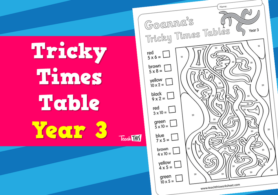 Tricky Times Tables Yr3