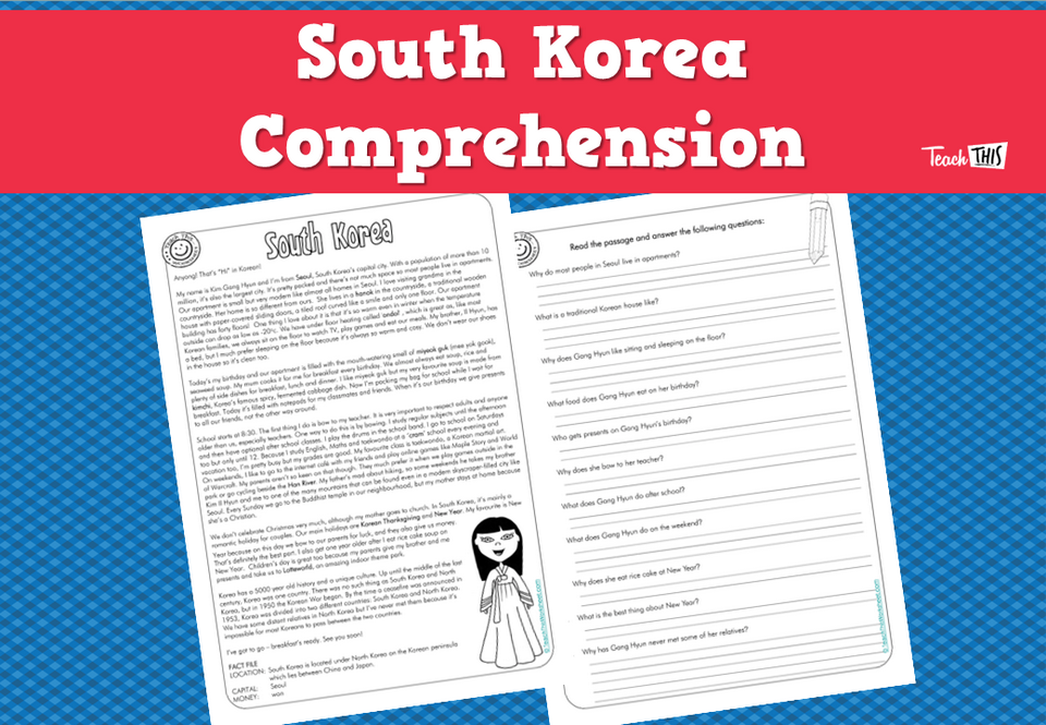 South Korea Comprehension