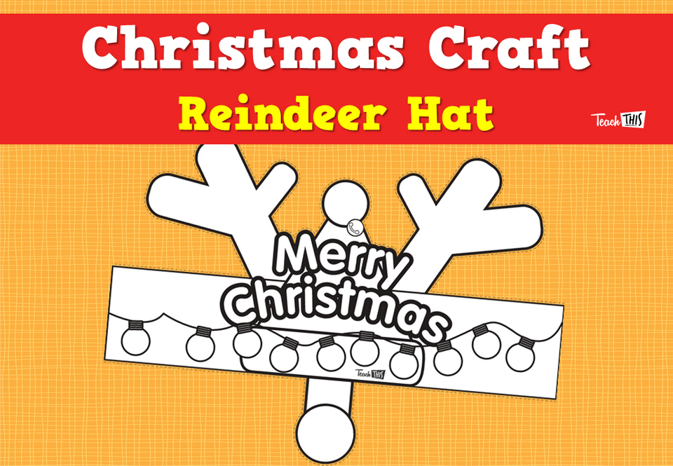 Christmas Craft  - Reindeer Hat