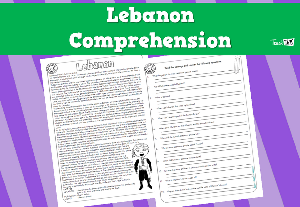 Lebanon Comprehension