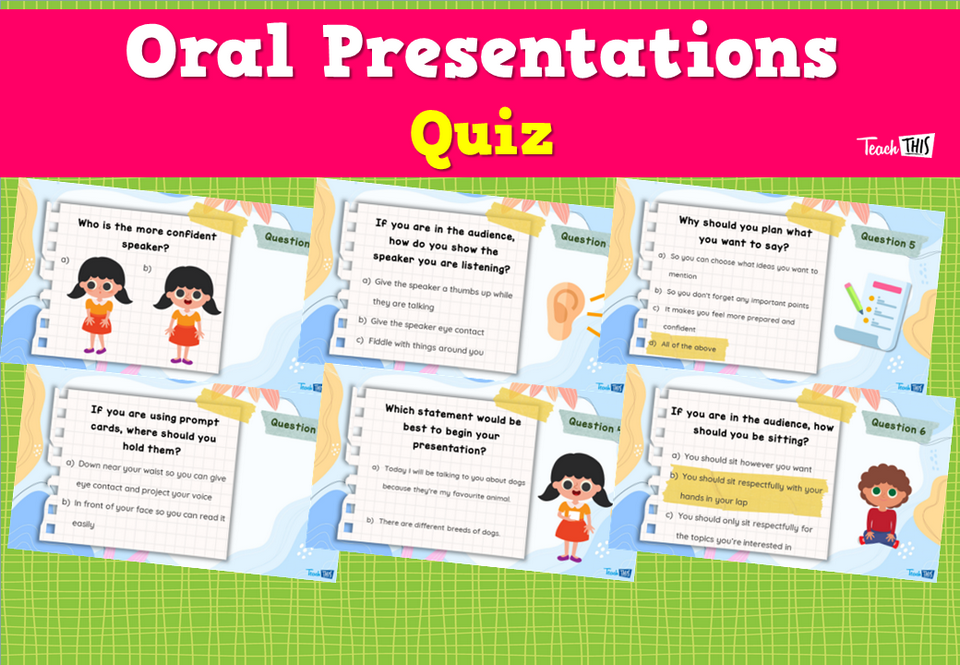 Oral Presentations Quiz