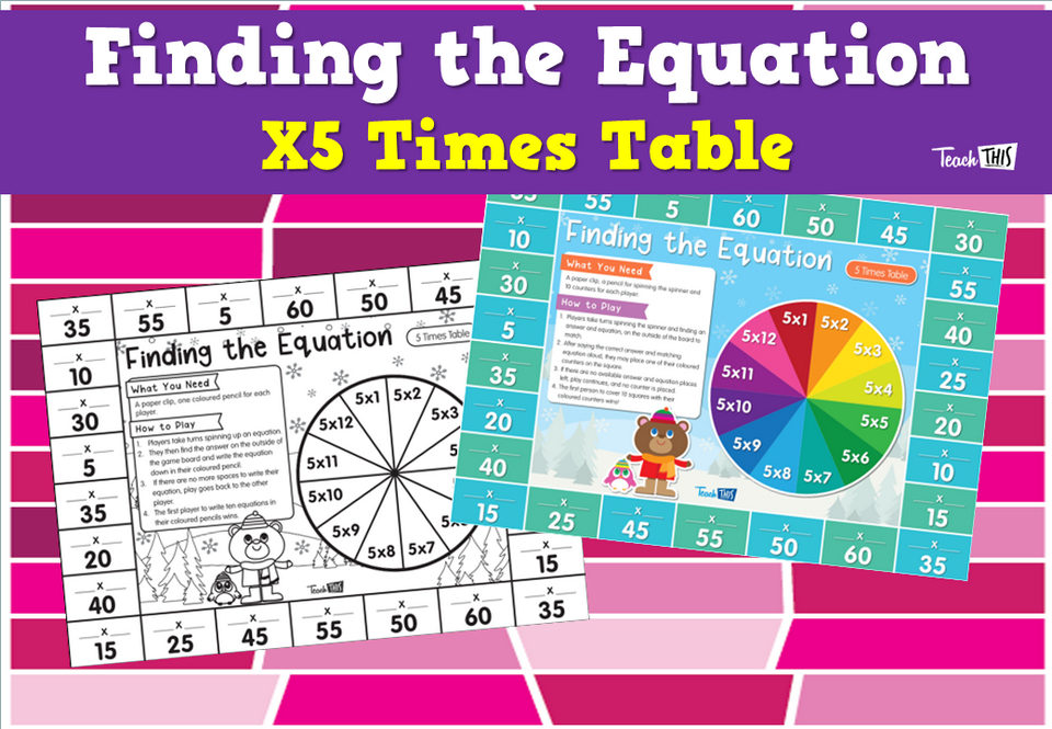 Finding the Equation – X5 Times Table