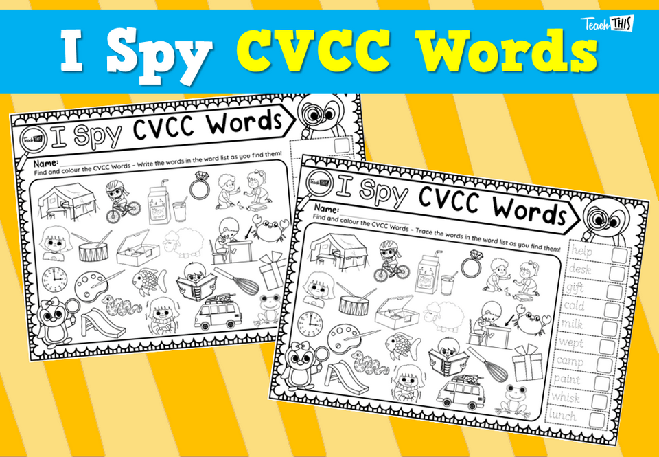 I Spy CVCC Words