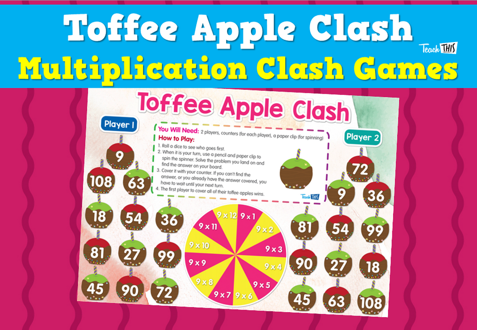 Toffee Apple Clash - Multiplication Clash Games