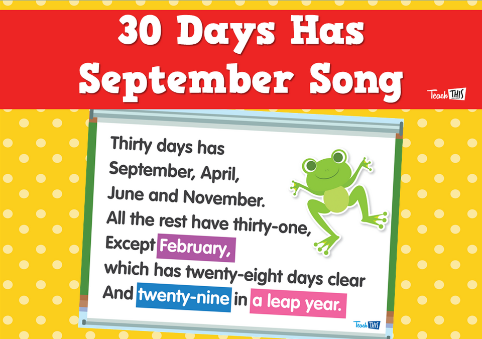 30 Days Has September Song