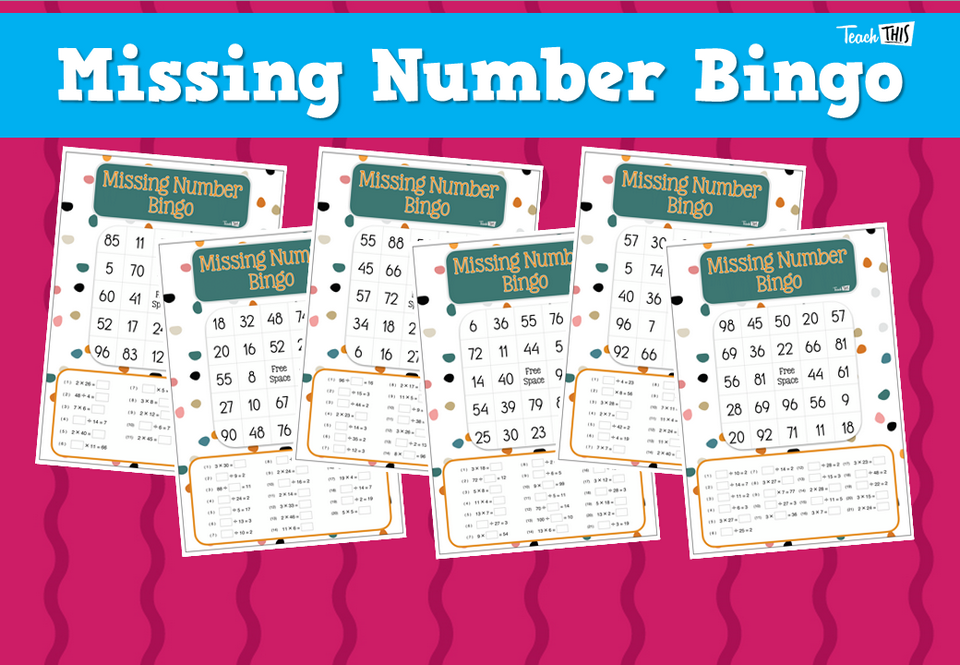 Missing Number Bingo