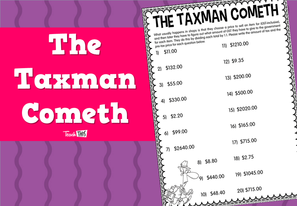 The Taxman Cometh