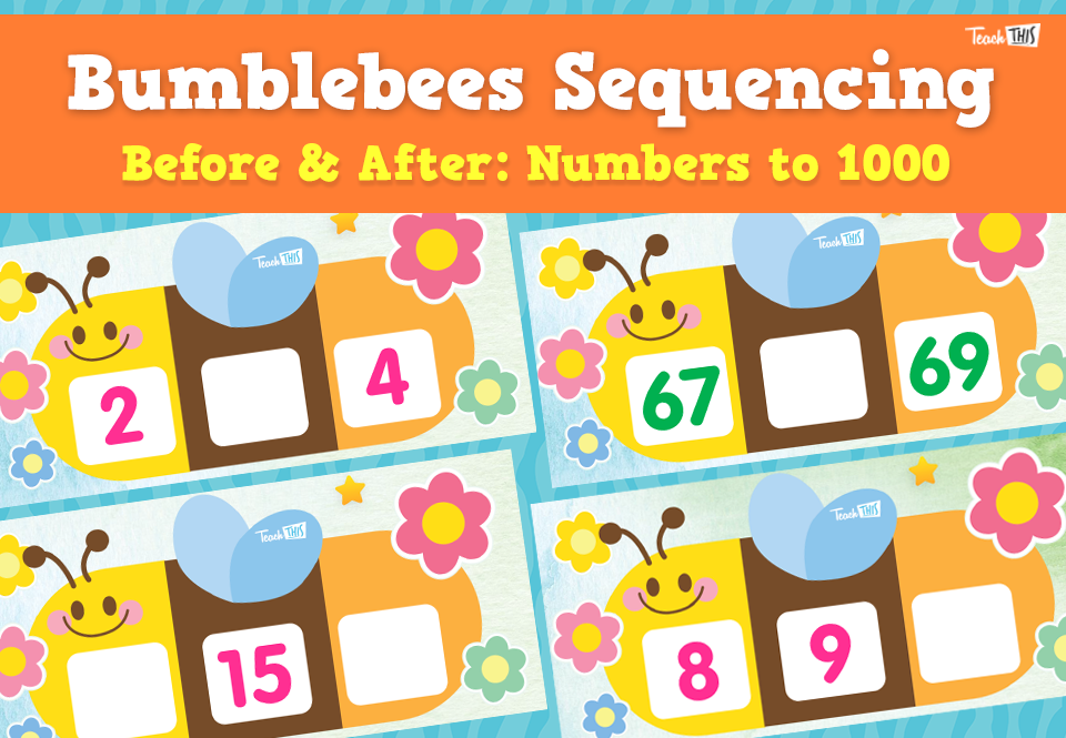 Bumblebees - Number Sequencing