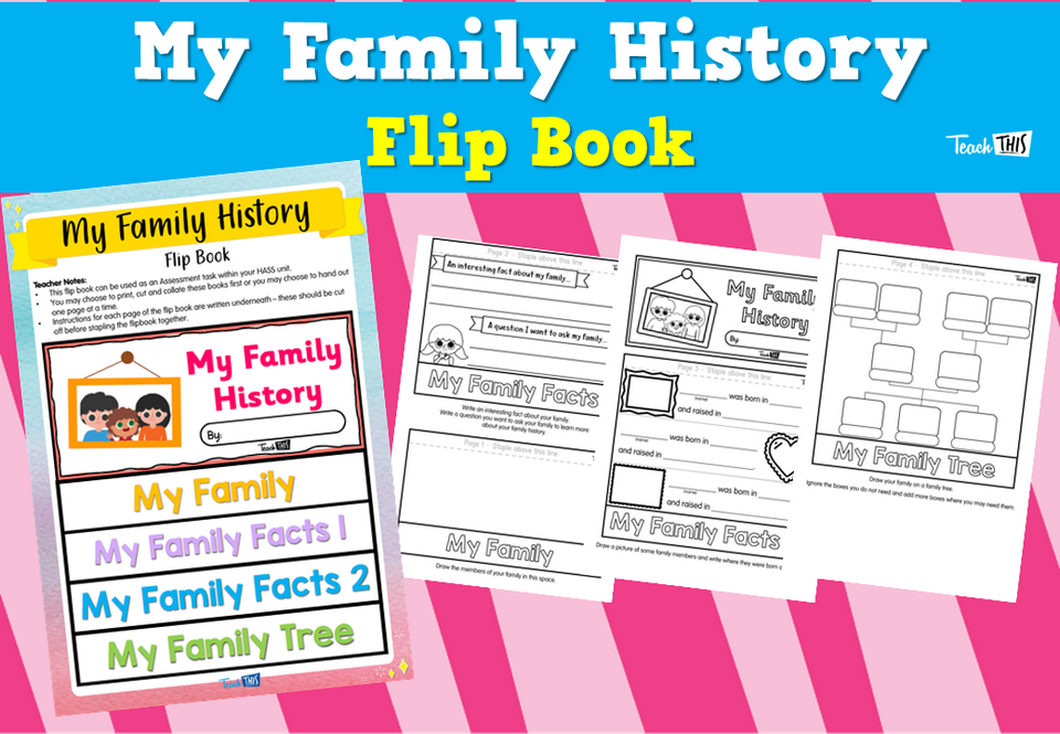 My Family History Flip Book