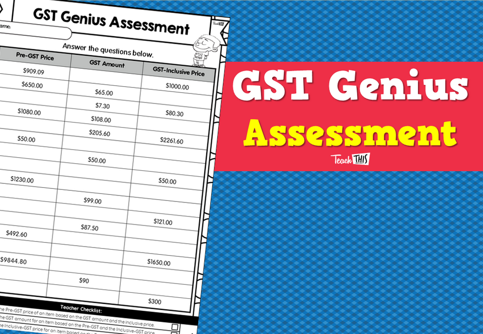 GST Genius  - Assessment