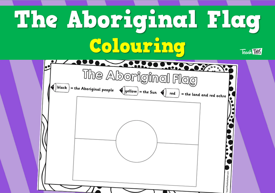 The Aboriginal Flag - Colouring