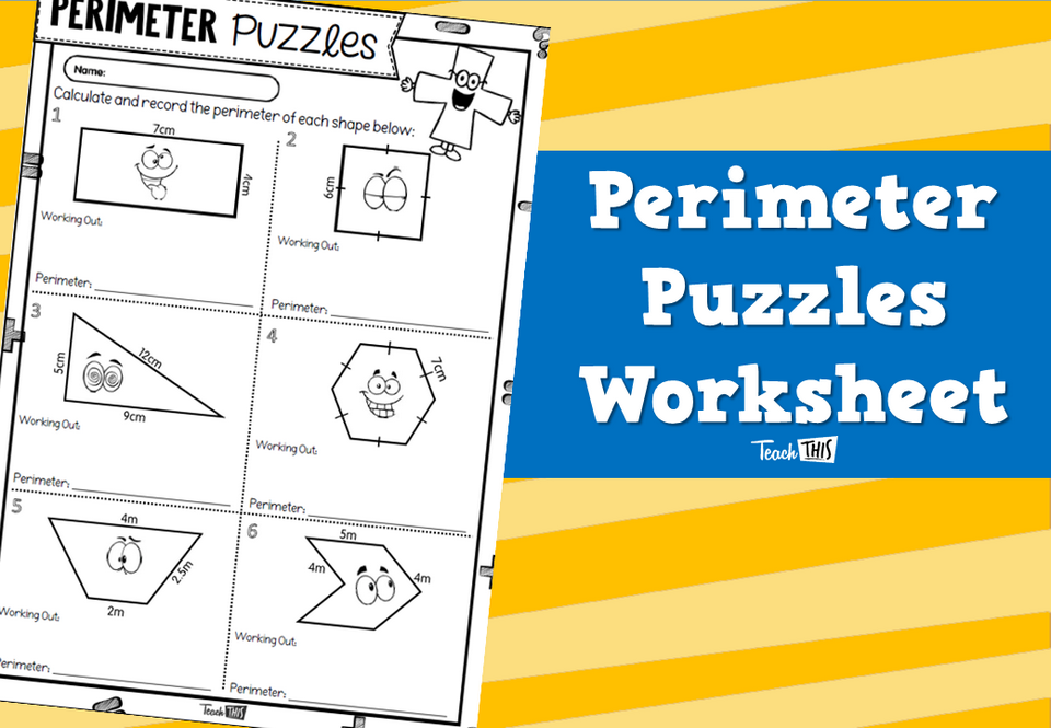 Perimeter Puzzles Worksheet