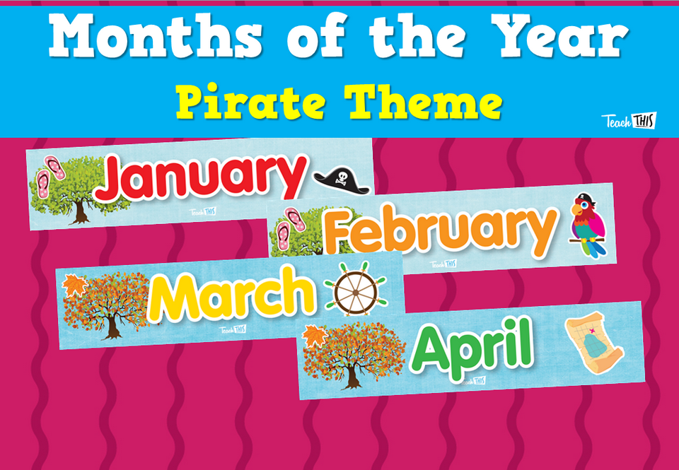 Months of the Year - Pirate Theme