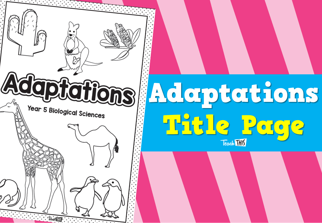 Adaptations - Title Page