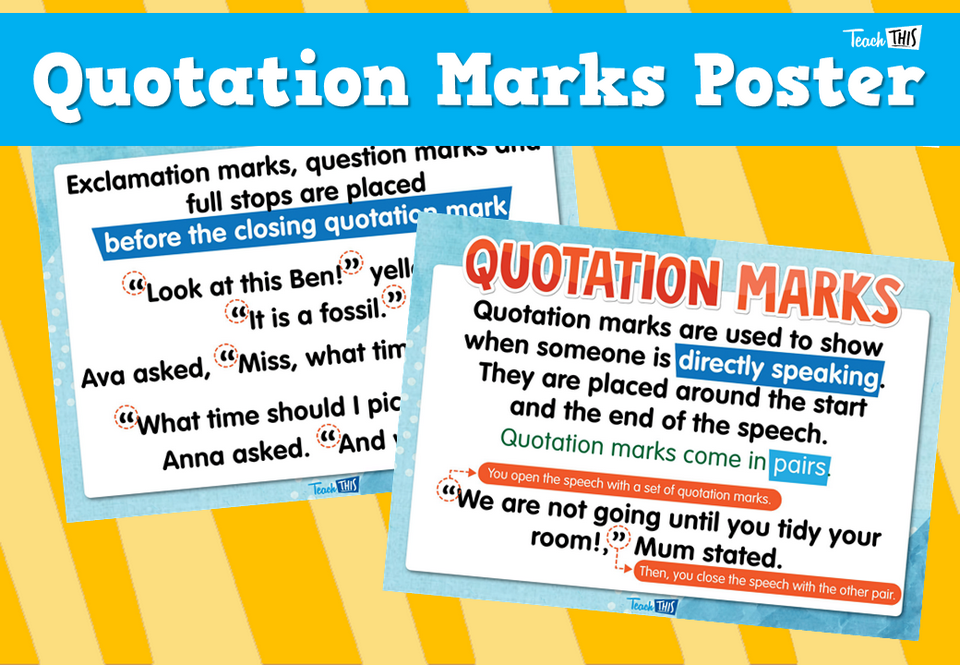 Quotation Marks Poster