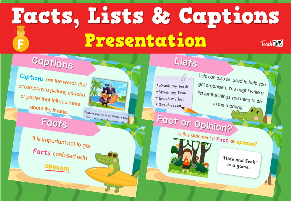 Facts, Lists & Captions - Presentation