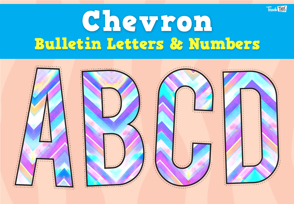 Chevron – Bulletin Letters & Numbers