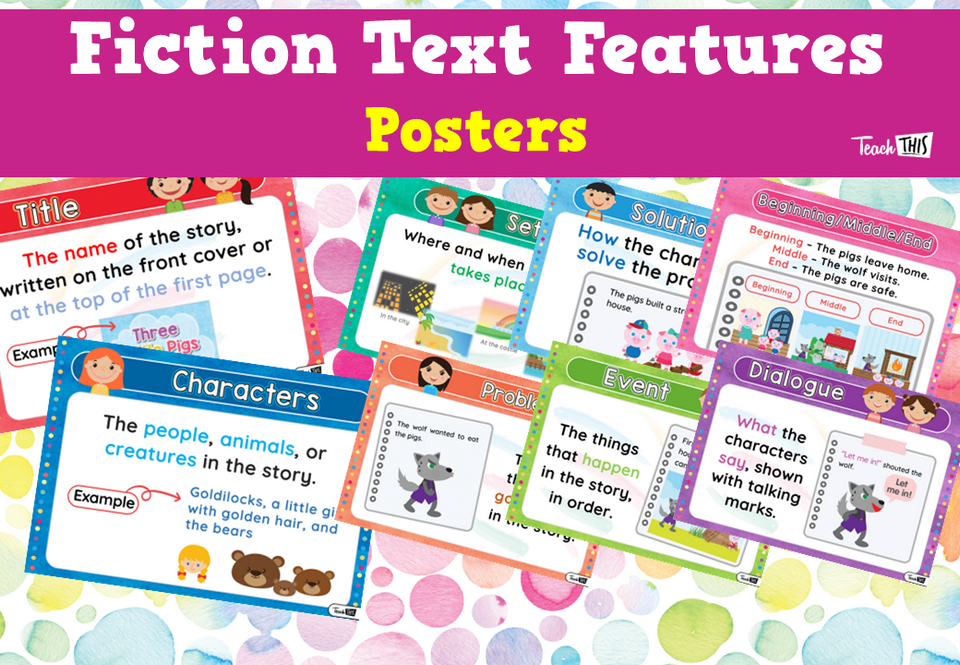 Fiction Text Features - Posters