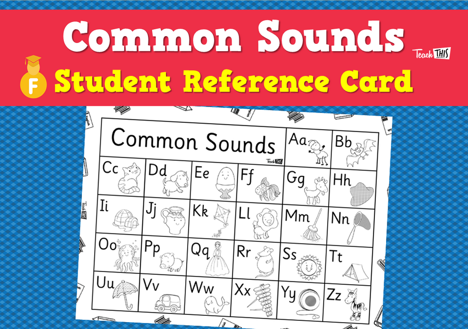 Common Sounds - Student Reference Card