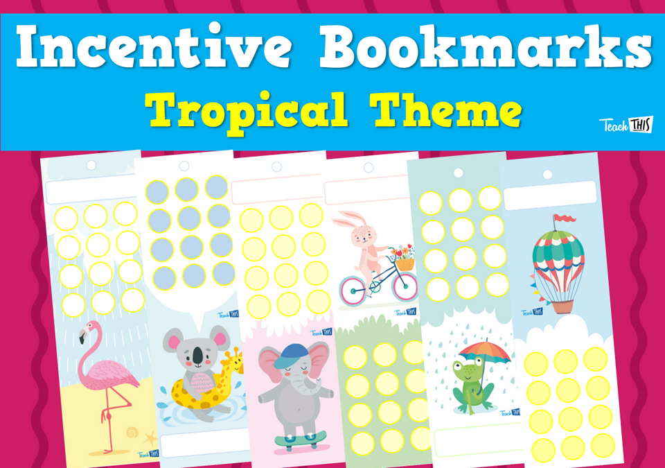 Incentive Bookmarks - Tropical Theme