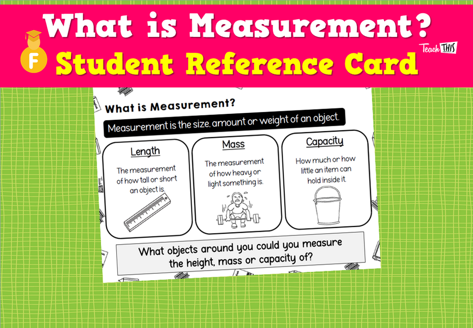 What is Measurement? - Student Reference Card