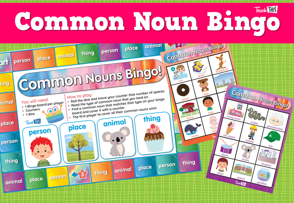 Common Noun Bingo