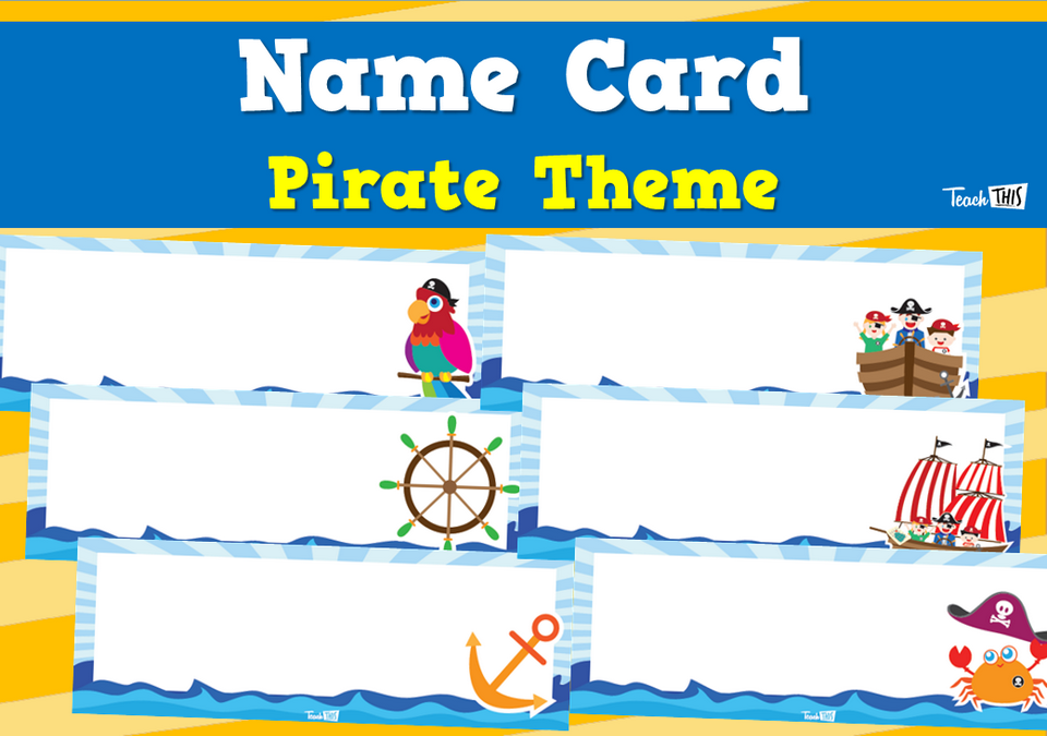 Name Card - Pirate Theme