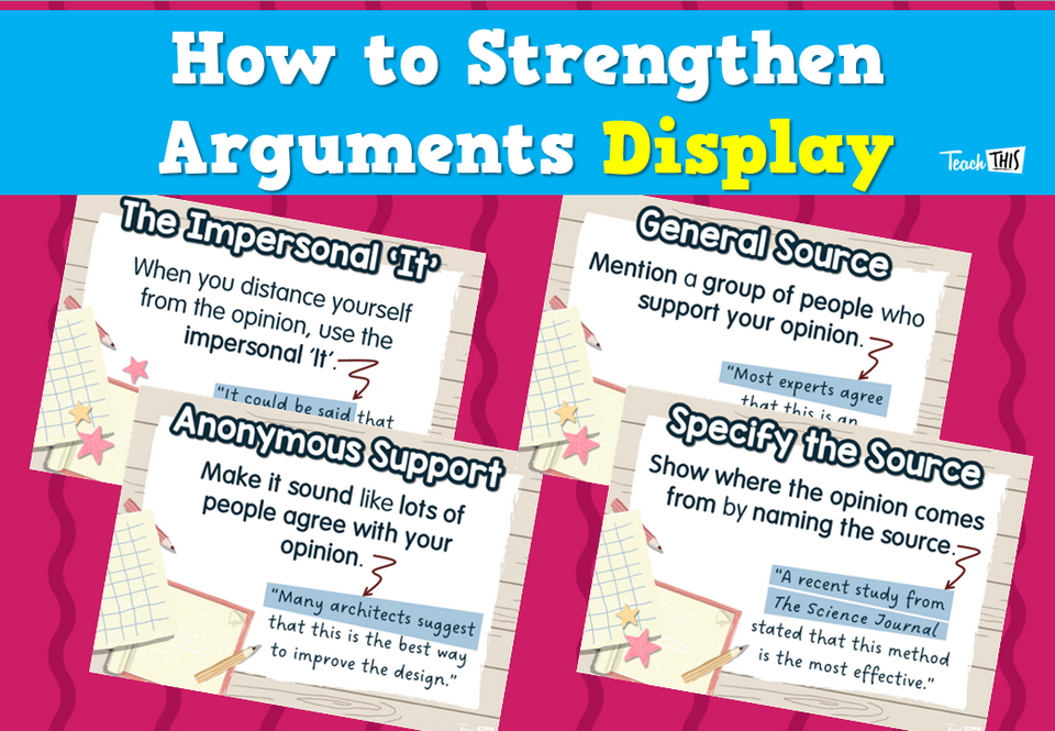 How to Strengthen Arguments Display