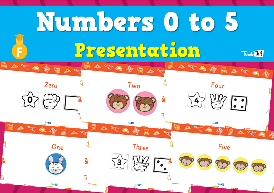 Numbers 0 to 5 - Presentation