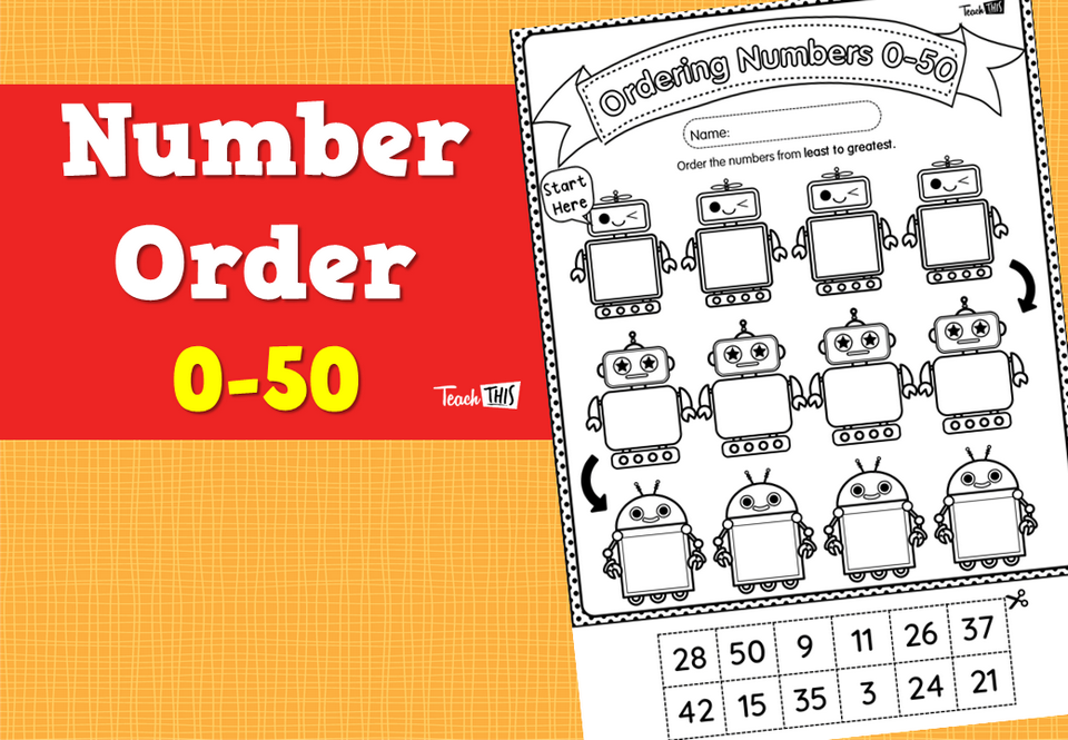 Number Order 0-50