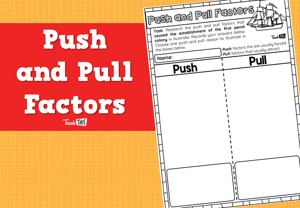 Push and Pull Factors