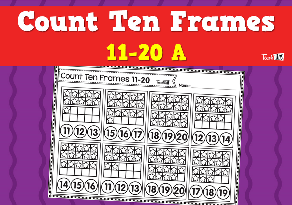 Count Ten Frames 11-20 A
