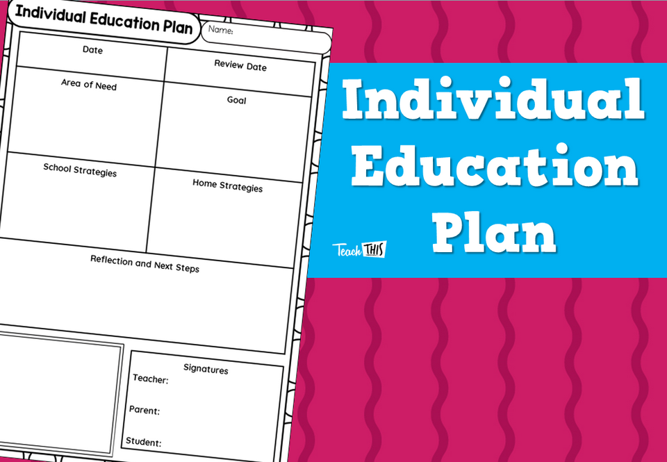 Individual Education Plan Template