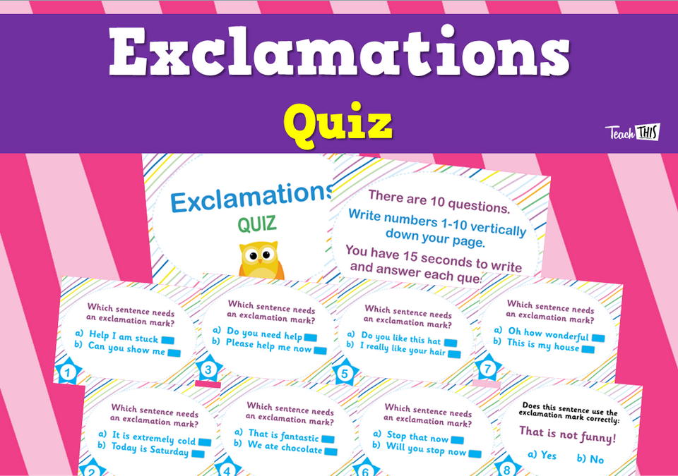 Exclamations - Quiz