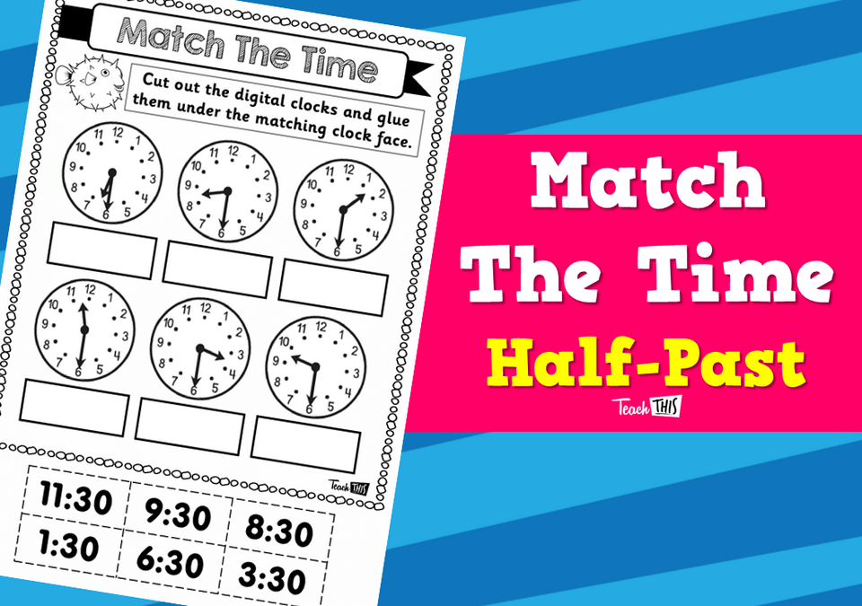 Match The Time - Half-Past