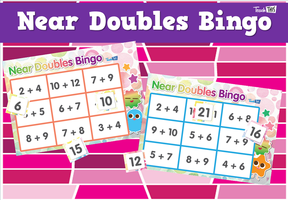 Near Doubles Bingo