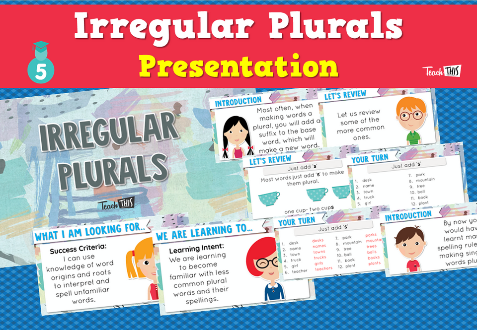 Irregular Plurals - Presentation