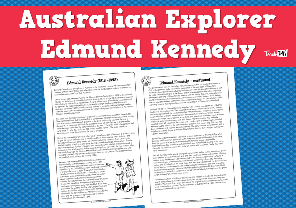 Australian Explorer - Edmund Kennedy (8pg)