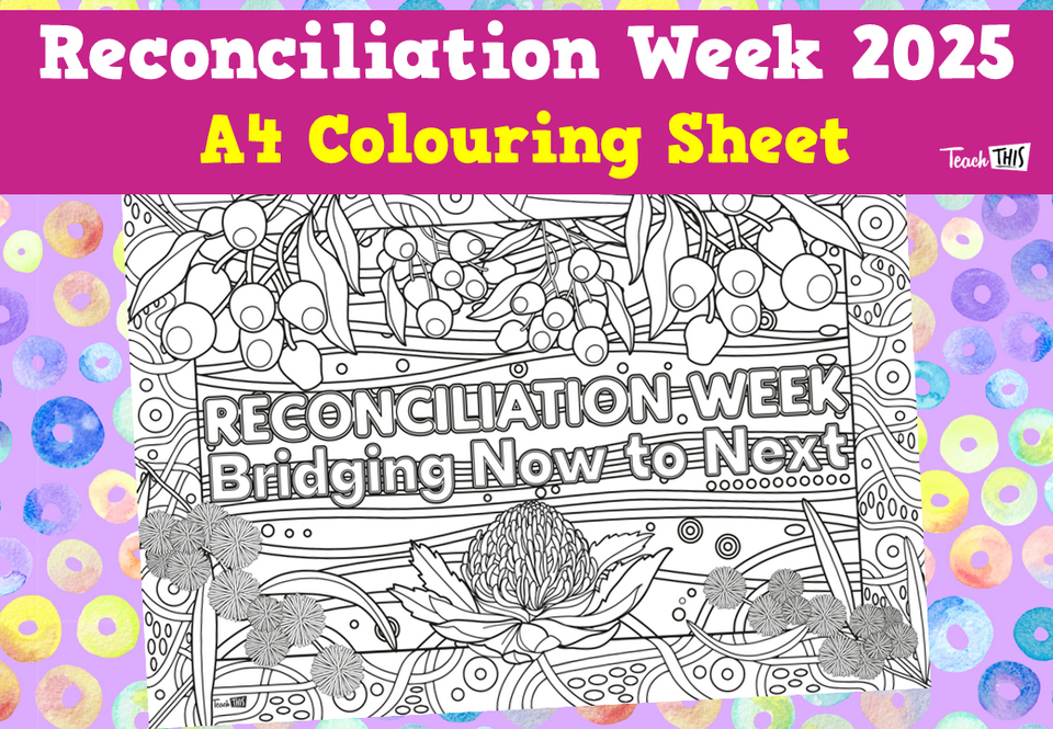 Reconciliation Week 2025 - A4 Colouring Sheet