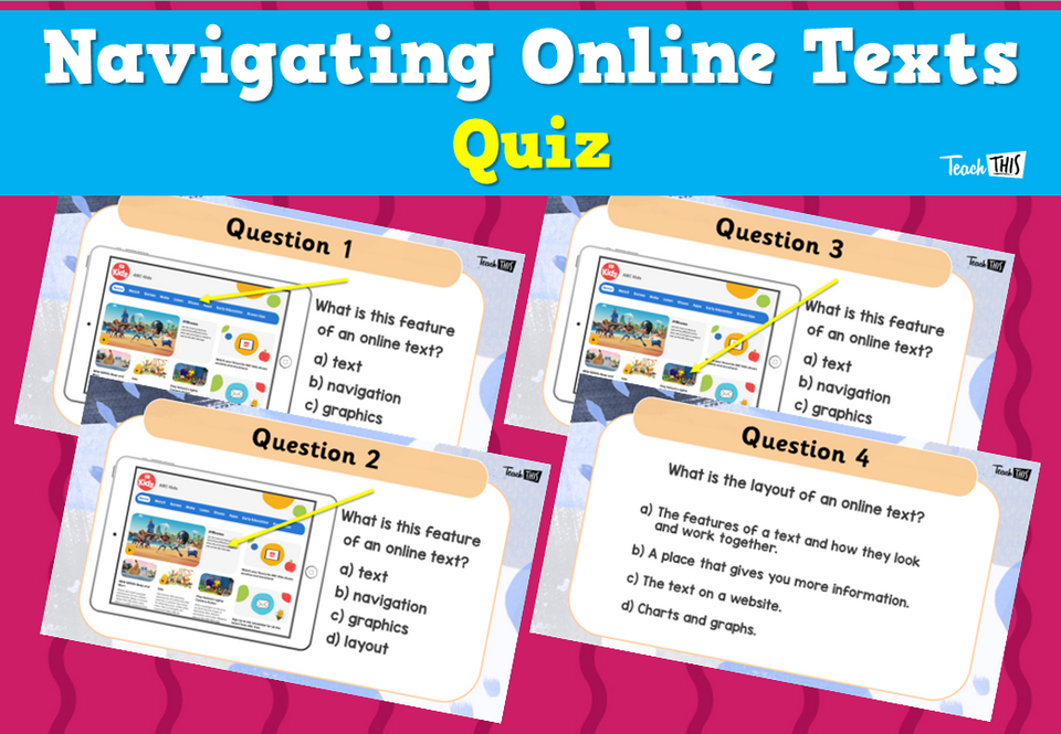 Navigating Online Texts Quiz