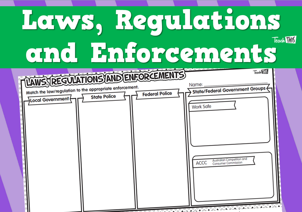Laws, Regulations and Enforcement