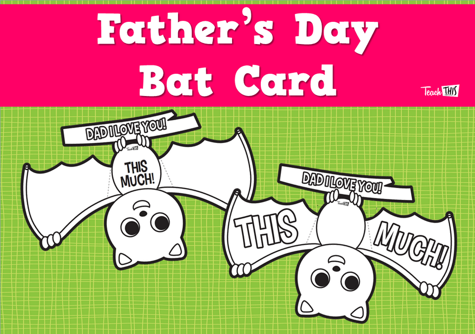 Father's Day Bat Card