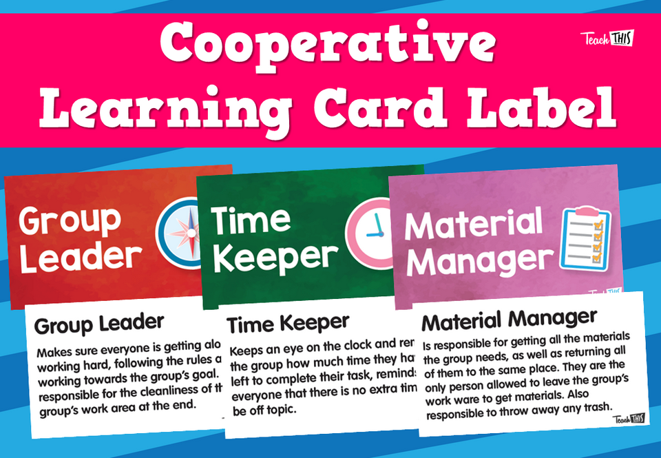 Cooperative Learning Card Label