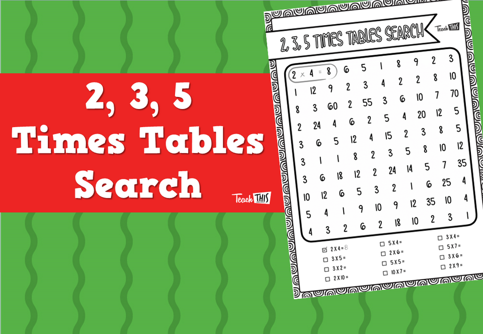 2, 3, 5 Times-tables Search