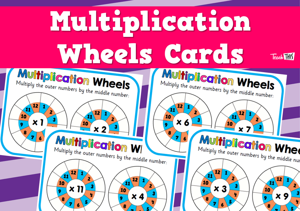 Multiplication Wheels Cards