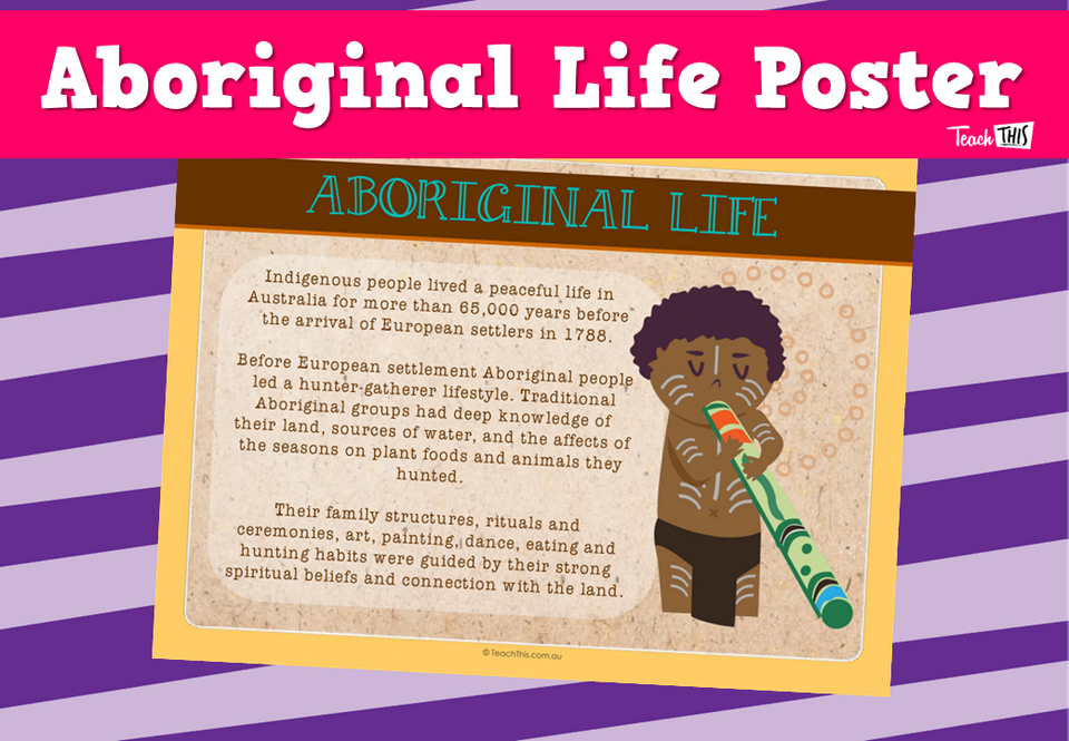 Aboriginal Life Poster