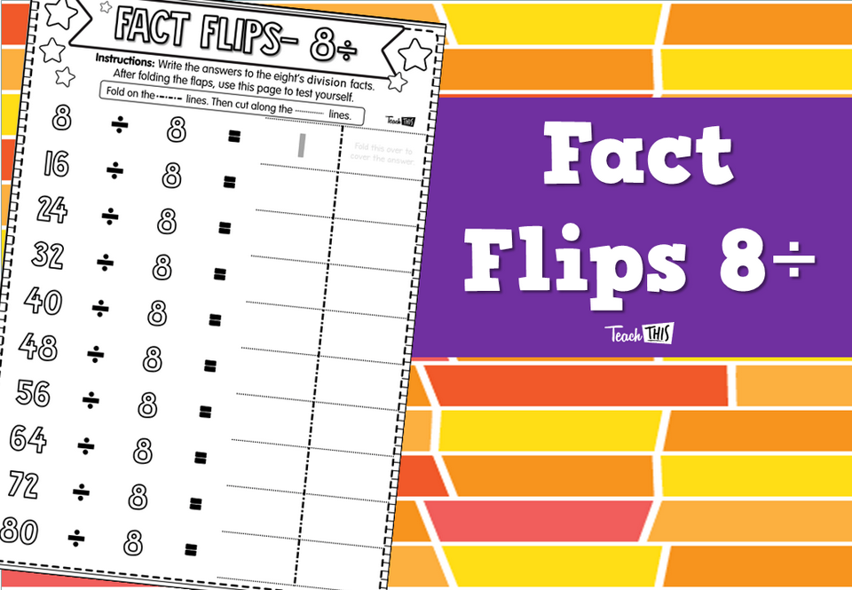 Fact Flips 8÷
