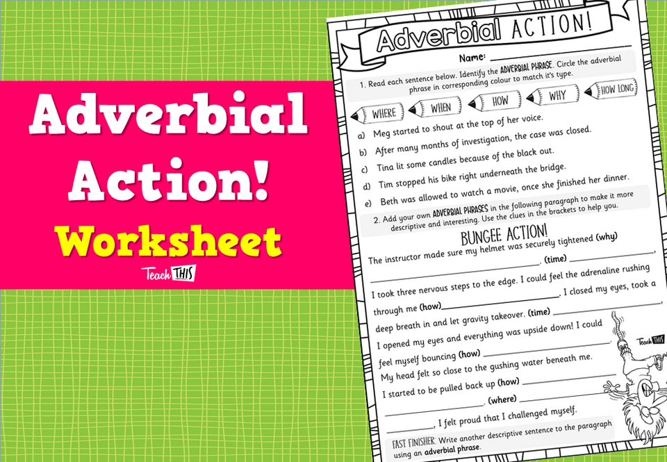 Adverbial Action! Worksheet